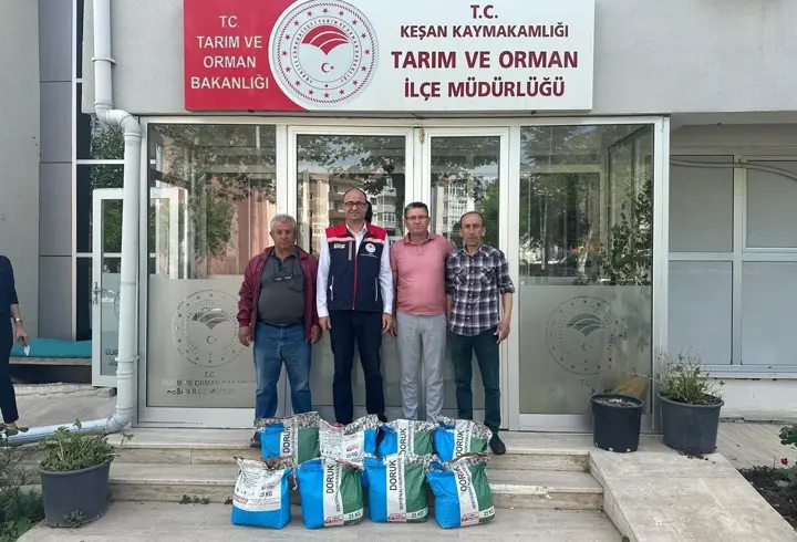 Edirne’de 73 üreticiye yüzde 75 hibeli kuru fasulye tohumu verildi