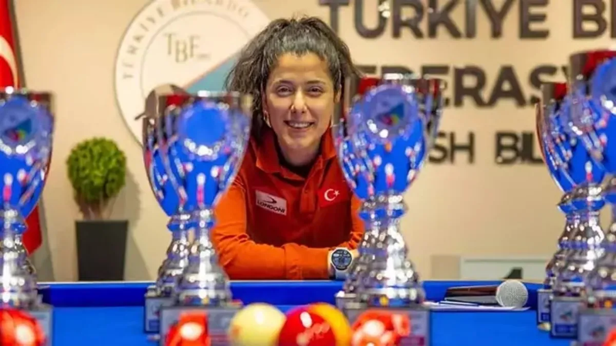 Güzin Müjde Karakaşlı bilardoda üst üste 2 kez genel klasman şampiyonu oldu!