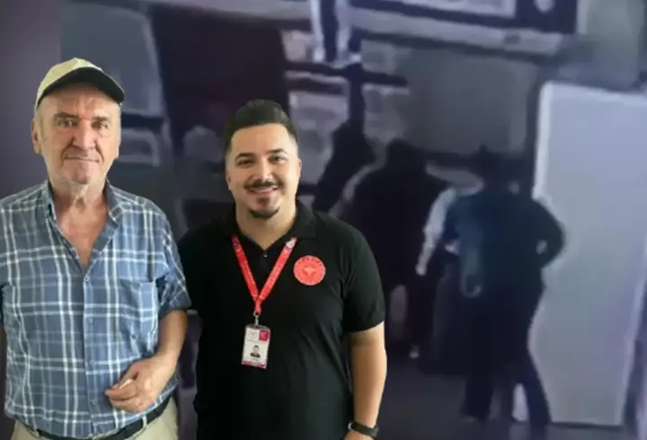 Tıbbi sekreter, Heimlick manevrası ile hayat kurtardı! O anlar kamerada...