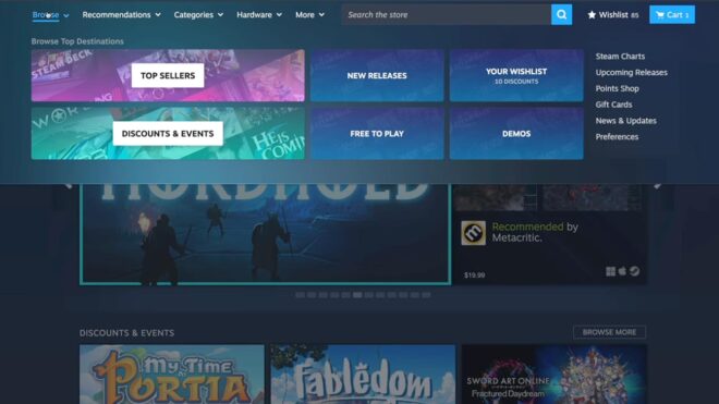 Steam, yeniden tasarlanan mağaza menüsünü kullanıma sundu