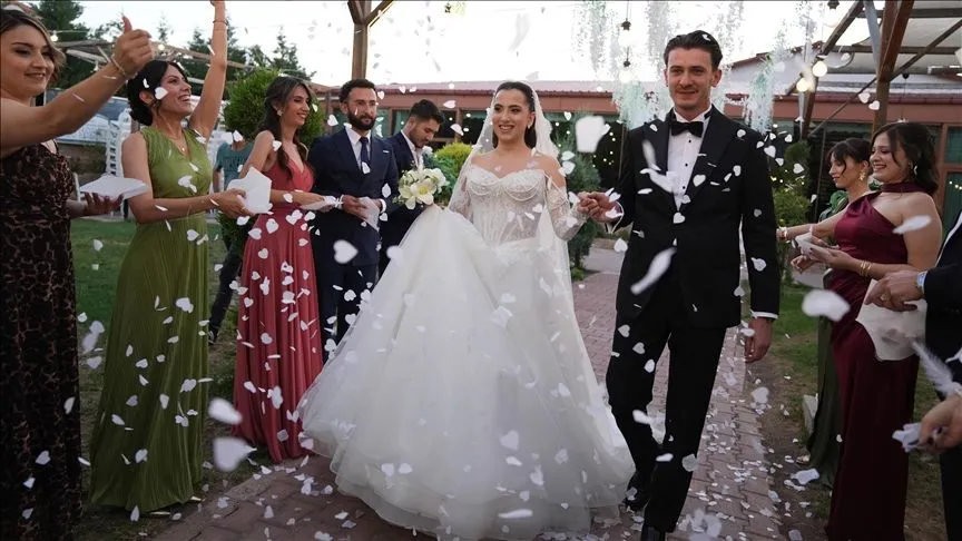 AA muhabirleri Ahmet Serdar Eser ve Zehra Tekeci’nin mutlu günü