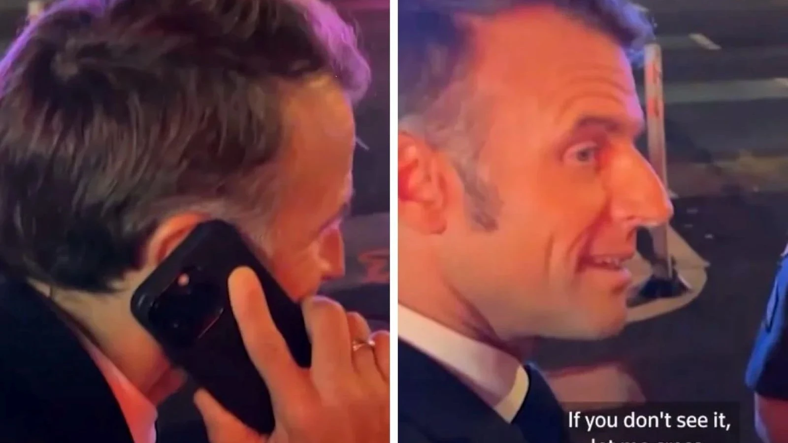 "Alo Trump, ben Macron. Polis yolumu kesti!"