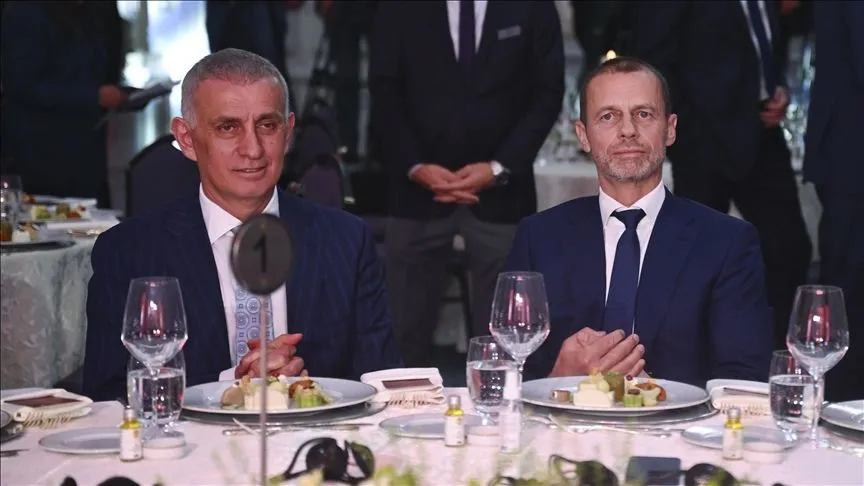 UEFA İstanbul Ofisi'nin açılışı öncesi gala yemeği düzenlendi