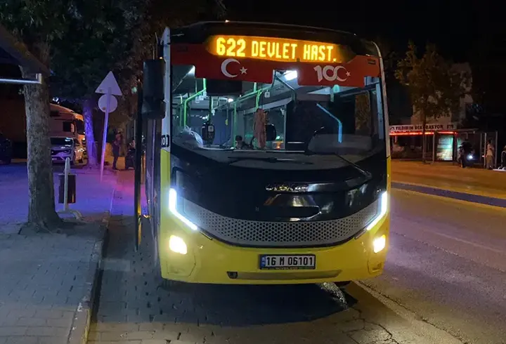 İnegöl'de polisten kaçan halk otobüsü şoförü alkollü çıktı