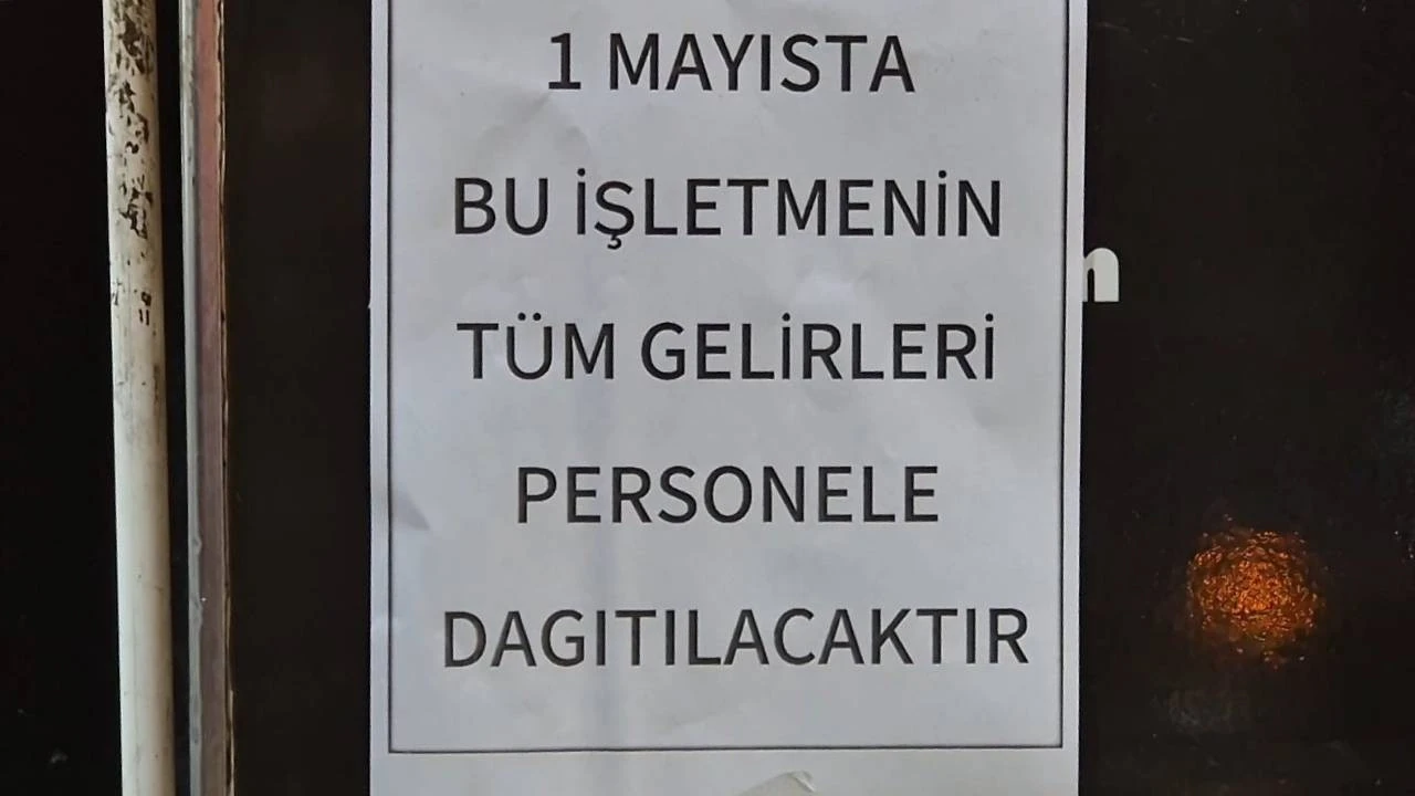 "Bir zamanlar işçiydim" dedi, 1 Mayıs hasılatını işçilerine dağıttı