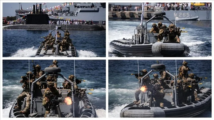 SAT ve SAS komandolarından TEKNOFEST Mavi Vatan'da nefes kesen gösteri