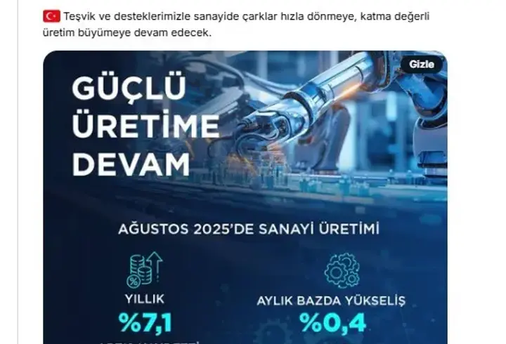 Bakan Kacır: Desteklerimizle sanayide çarklar hızla dönmeye devam edecek