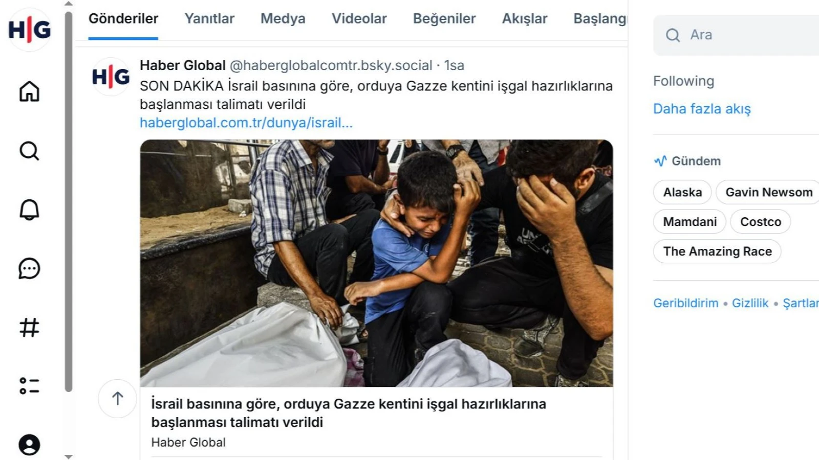 X'ten sıkıldın mı? Haber Global'i BlueSky'da takip et!