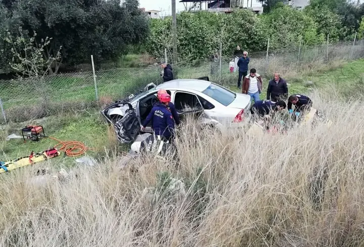 Kontrolden çıkan otomobil şarampole düştü: 1 ölü, 3 yaralı