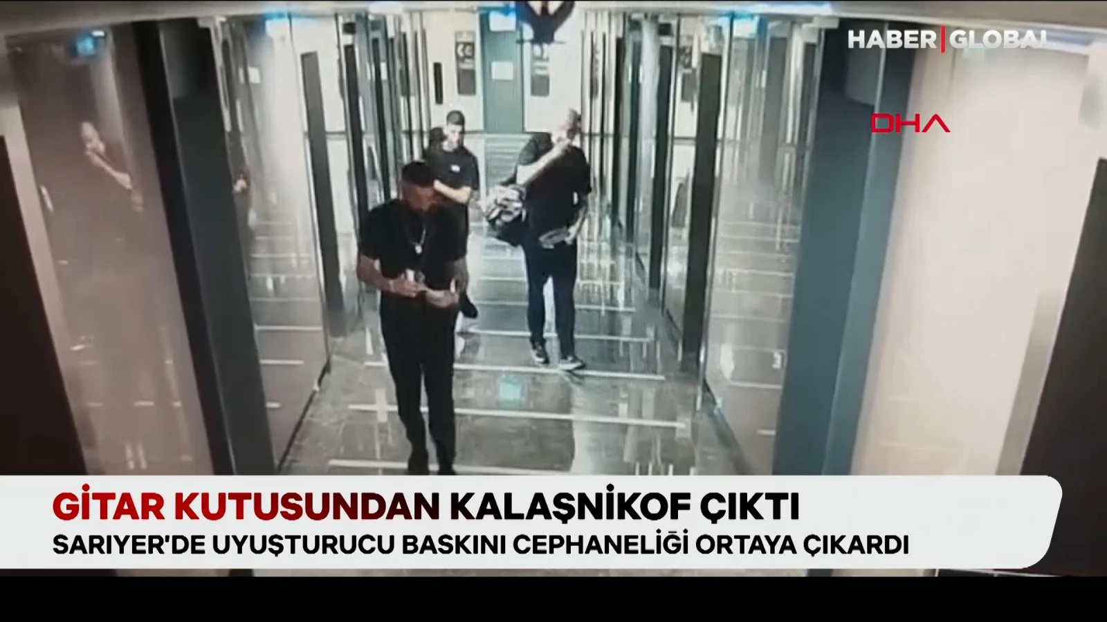 Sarıyer'de uyuşturucu baskını! Gitar kutusundan cephanelik çıktı