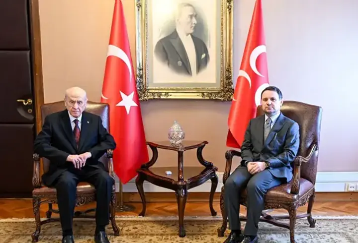 Adalet Bakanı Akın Gürlek'ten MHP lideri Devlet Bahçeli'ye ziyaret