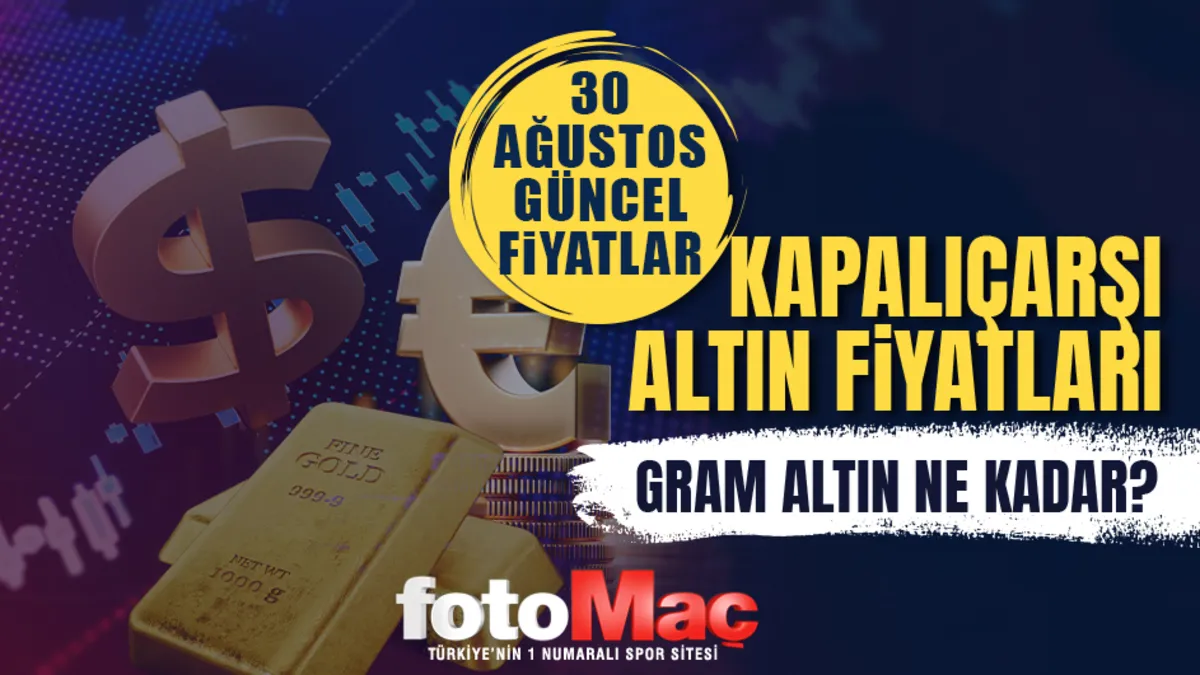 Canlı altın fiyatları | 30 Ağustos gram, çeyrek, yarım altın ne kadar?