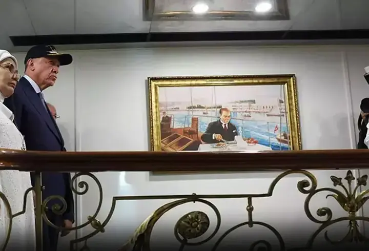 Cumhurbaşkanı Erdoğan Savarona'yı ziyaret etti