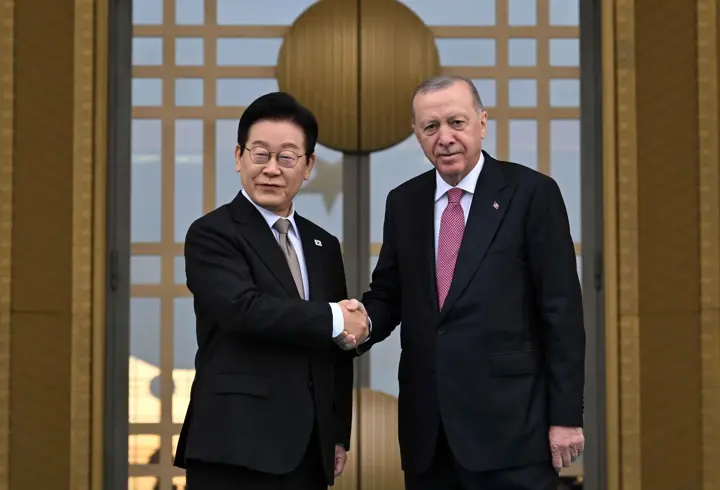 Güney Kore Devlet Başkanı Ankara'da: Cumhurbaşkanı Erdoğan resmi törenle karşıladı