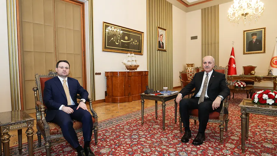 Adalet Bakanı Gürlek'ten Meclis Başkanı Kurtulmuş'a ziyaret 