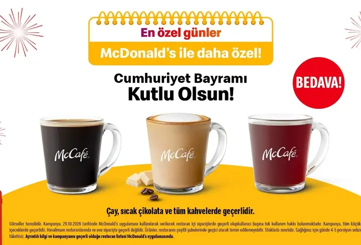 McDonald’s Türkiye’den Cumhuriyet’in 103. Yılına Renkli Kutlama