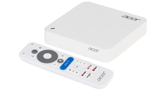 Yeni TV çözümü Acer 4K UHD Google TV Box resmi olarak tanıtıldı