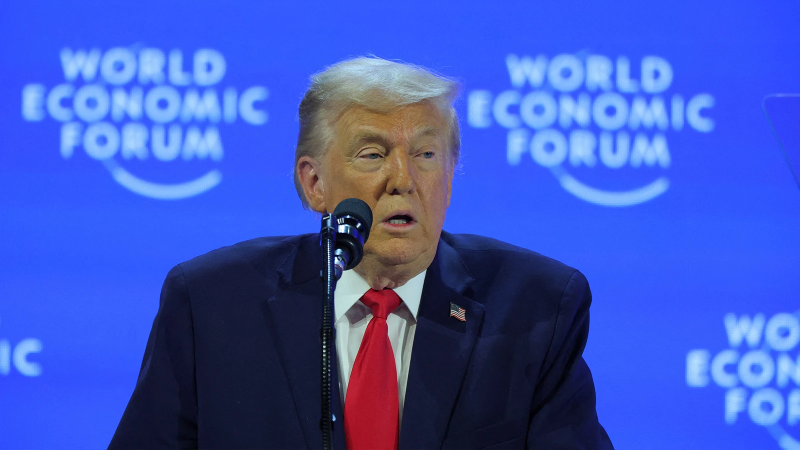 Dünyanın gözü Davos'ta! Trump'ın konuşması başladı