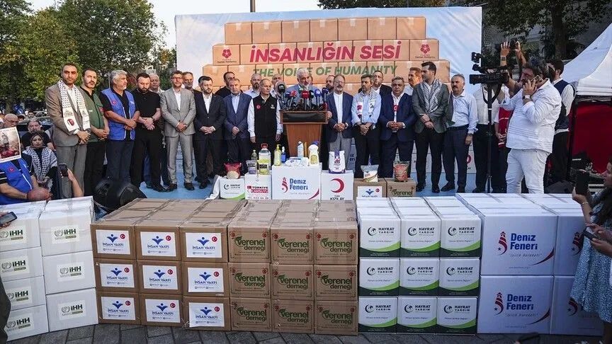 Üsküdar'da düzenlenen etkinlikte Gazze'ye destek çağrısı
