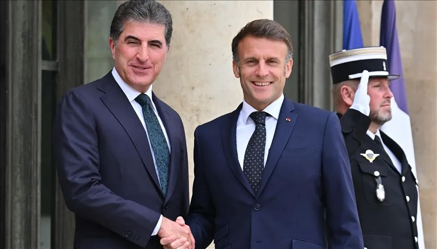 Barzani ile Macron, “bölgedeki son gelişmeleri” görüştü