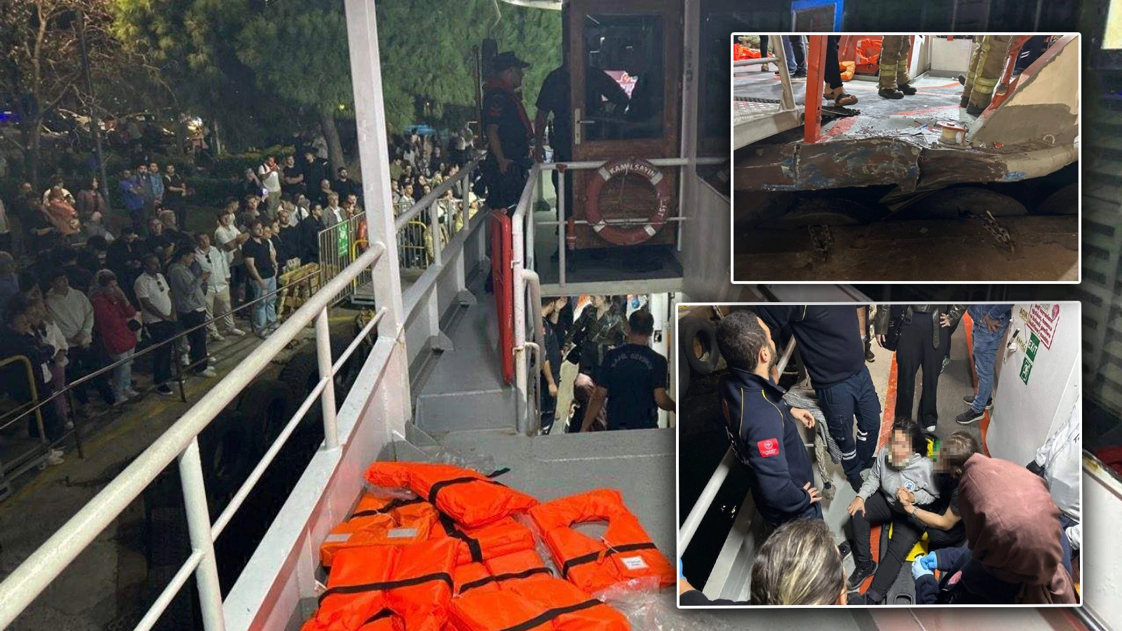 Beşiktaş - Üsküdar motoru, kargo gemisi ile çarpıştı!