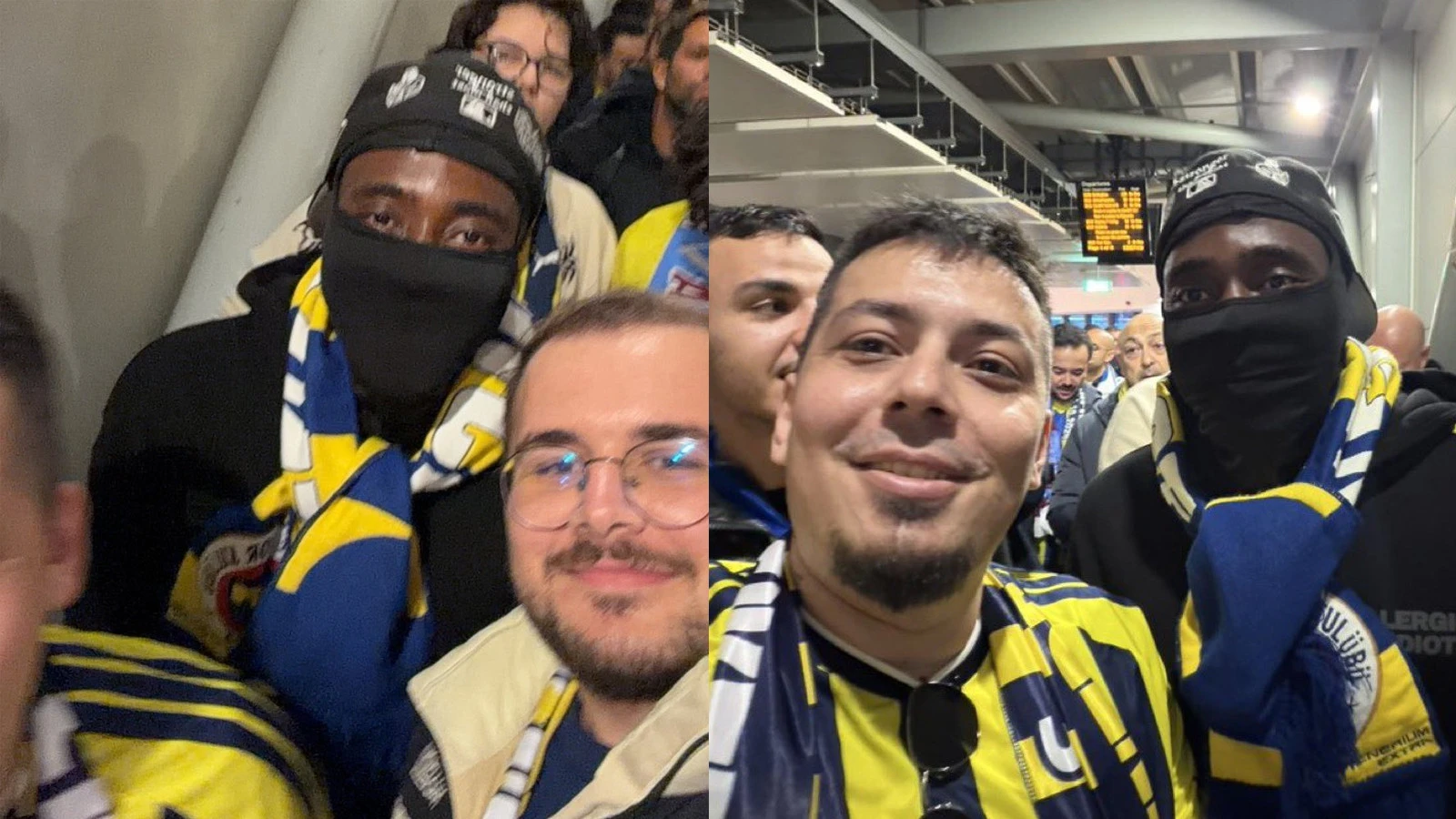 Osayi Samuel, Aston Villa maçına taraftarla geldi