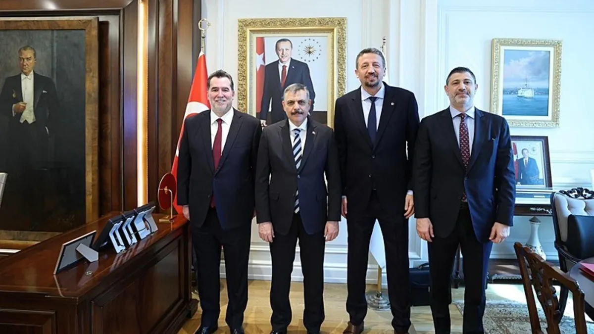 TBF Başkanı Hidayet Türkoğlu'ndan İçişleri Bakanı Mustafa Çiftçi'ye ziyaret