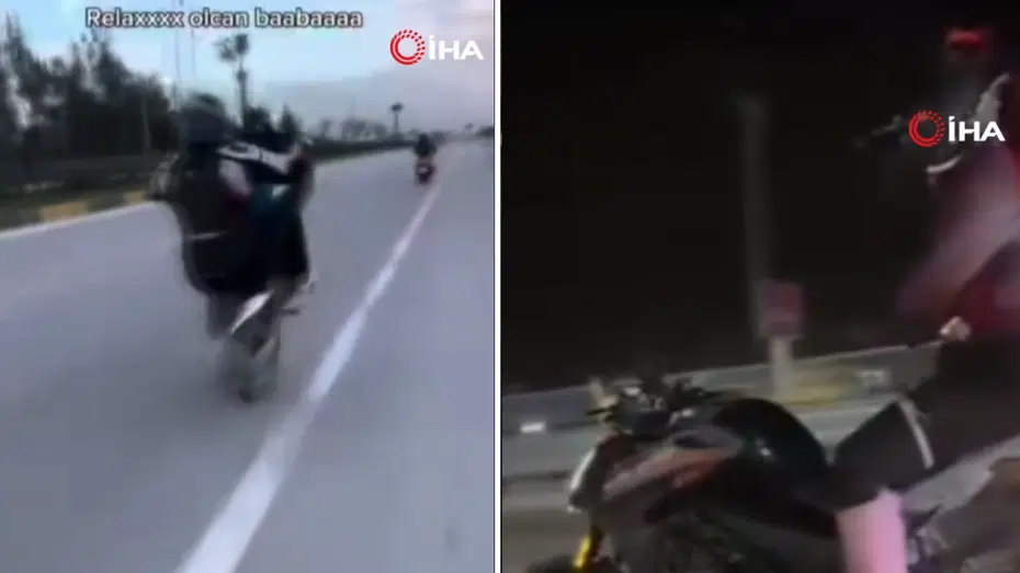 Motosikletlinin sosyal medya şovu pahalıya patladı
