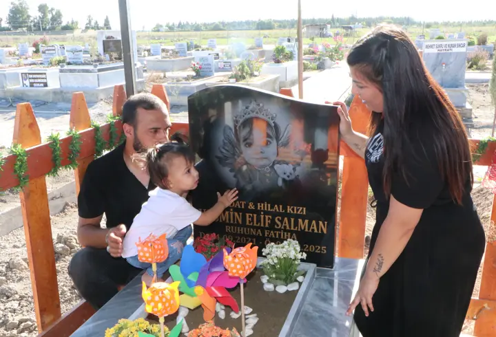 Ölümünde ihmal iddiası olan Yasmin Elif’in kabrinde ‘son doğum günü’