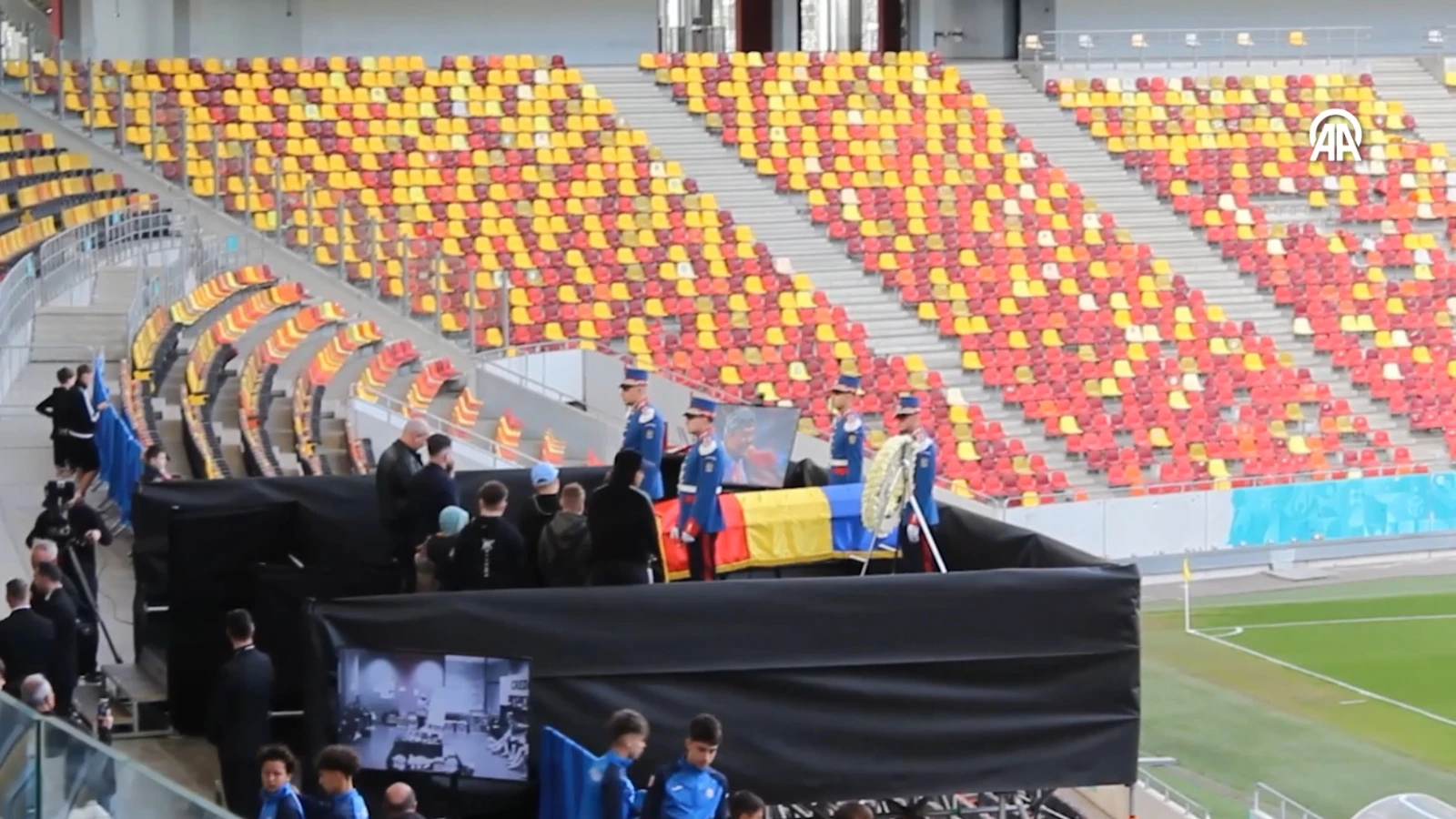 Mircea Lucescu için Ulusal Arena Stadı'nda tören düzenlendi