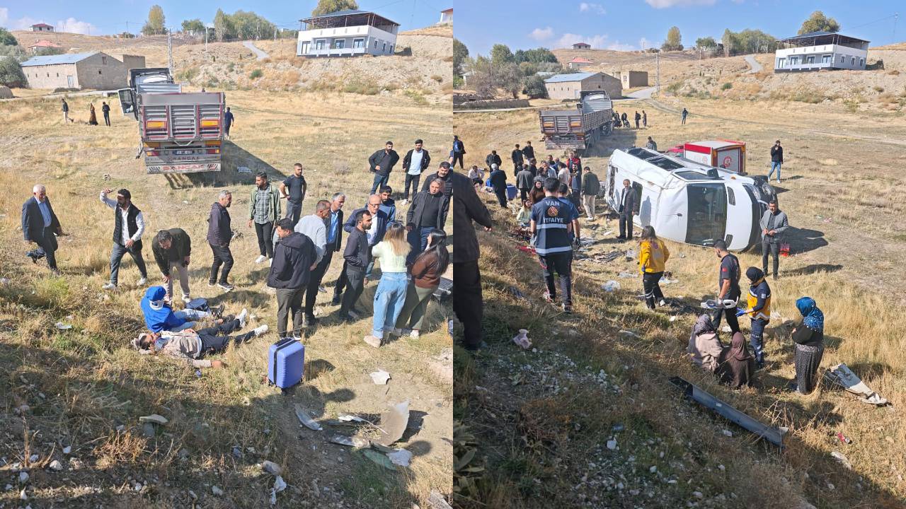 Van'da Tır İle Yolcu Minibüsü Çarpıştı: 1 Polis Hayatını Kaybetti, 10 Yaralı