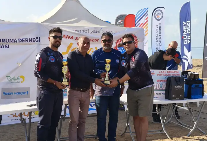 1’inci Ulusal Surf Casting Balık Yakalama Turnuvası tamamlandı