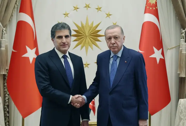 Cumhurbaşkanı Erdoğan, IKBY Başkanı Barzani'yi kabul etti