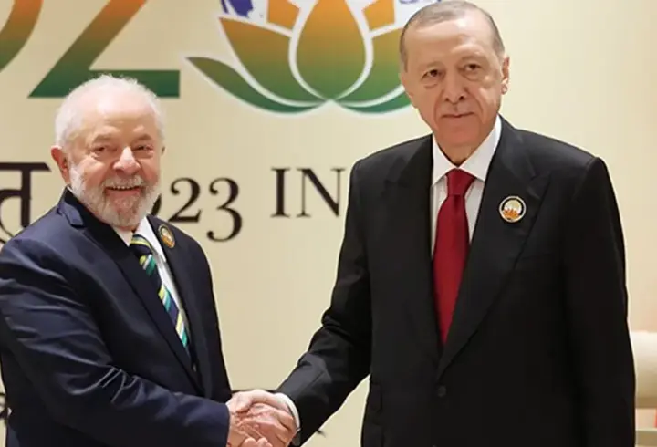 SON DAKİKA HABERİ: Cumhurbaşkanı Erdoğan Brezilya lideri ile görüştü
