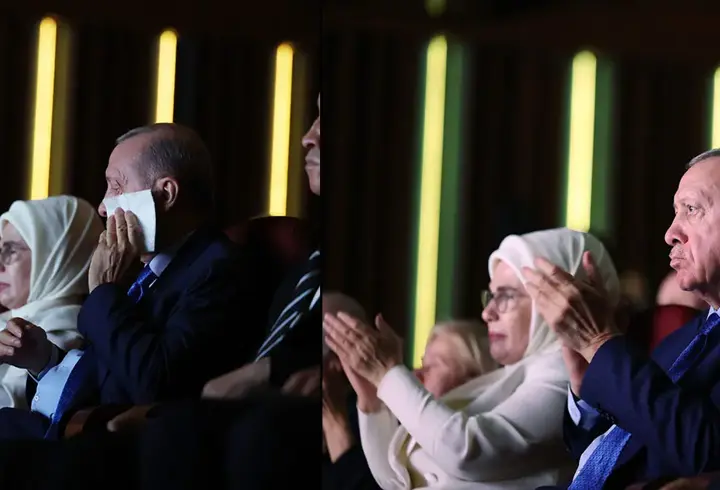 Cumhurbaşkanı Erdoğan 'En Uzun Gece' destanının ilk temsilinde
