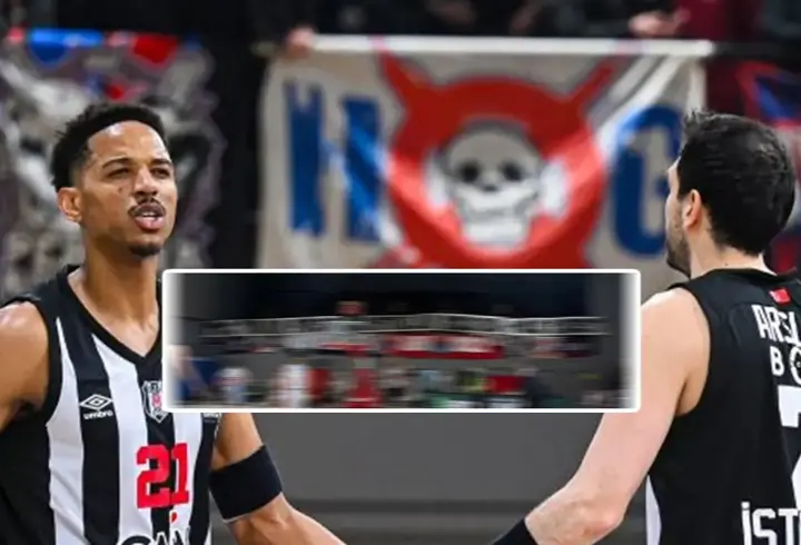 TBF ve Beşiktaş, Yunan taraftarların açtığı pankarta tepki gösterdi