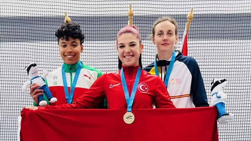 Özel sporcu Esra Bayrak, atletizmde Avrupa şampiyonu oldu