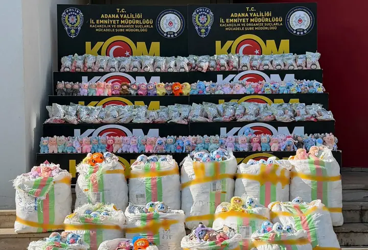 Adana’da 2 milyon lira değerinde gümrük kaçağı pelüş oyuncak ele geçirildi
