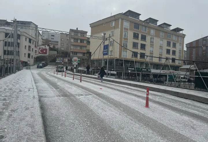 Trabzon ve çevre illerin yüksek kesimlerinde kar yağışı etkili oldu