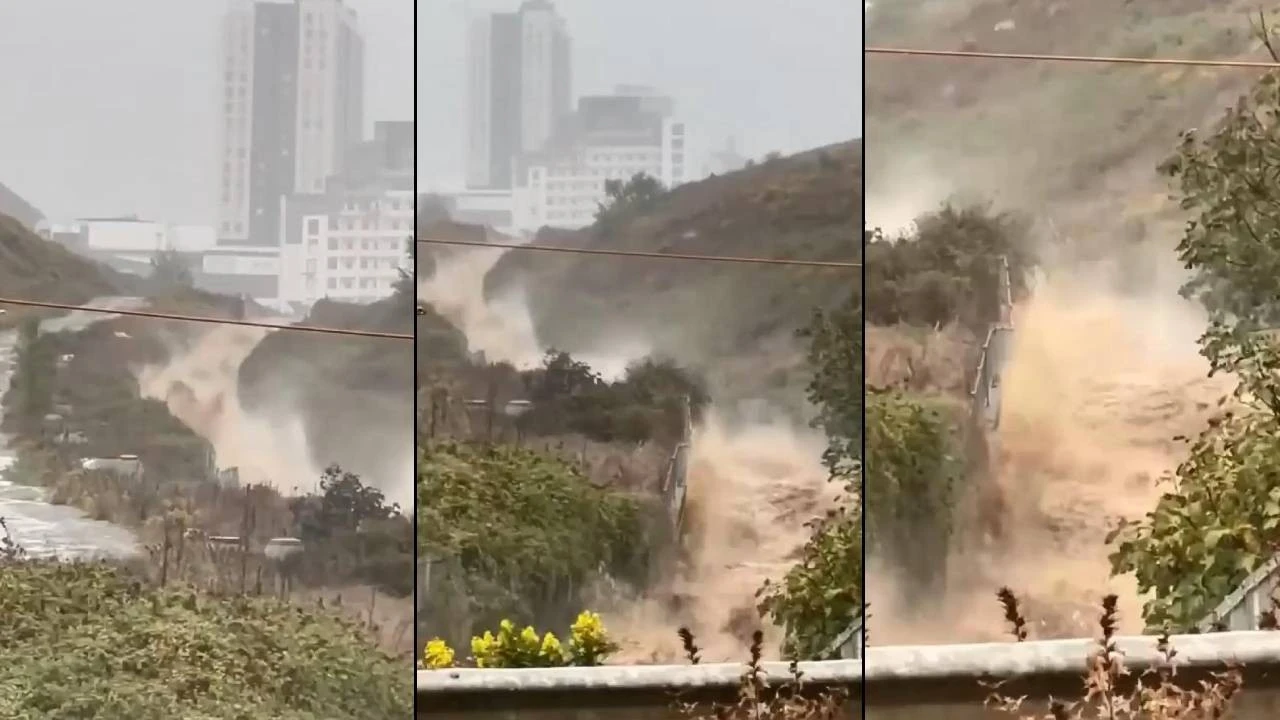 Başakşehir'de Dere Taştı: Yağmur Suyu Nehir Gibi Aktı (Video)
