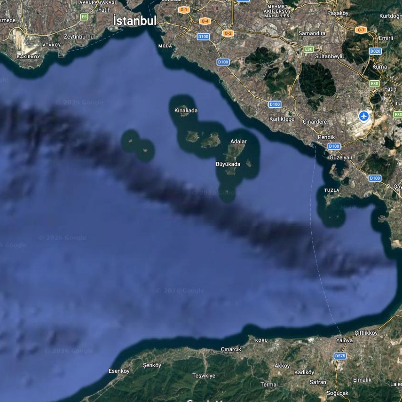 Adalar açıklarında 24 saatte 32 sarsıntı  