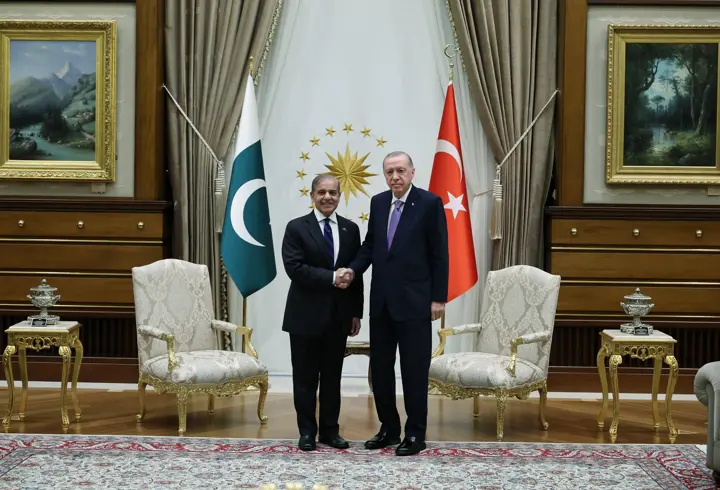 Cumhurbaşkanı Erdoğan, Pakistan Başbakanı Şerif'i kabul etti
