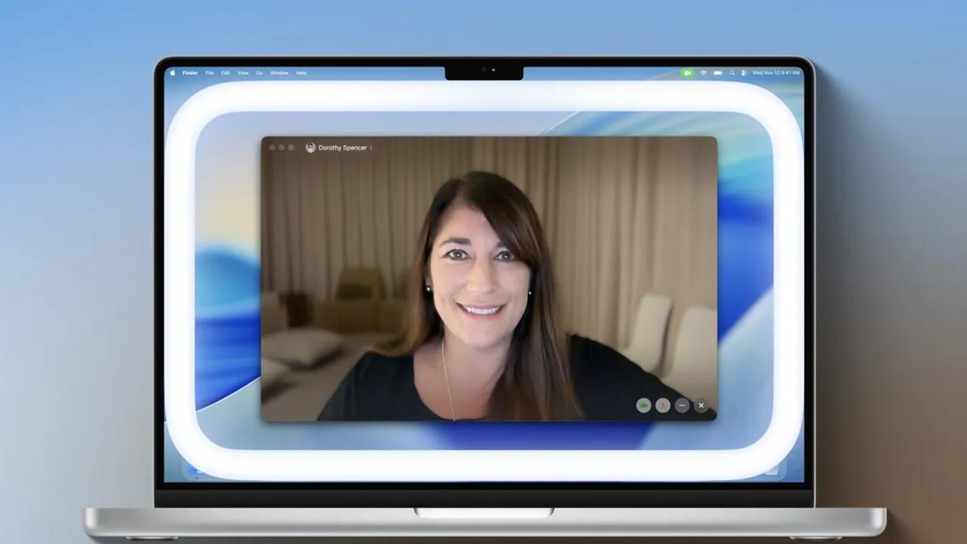macOS Tahoe 26.2, yüzünüzü sanal halka ışığıyla aydınlatacak