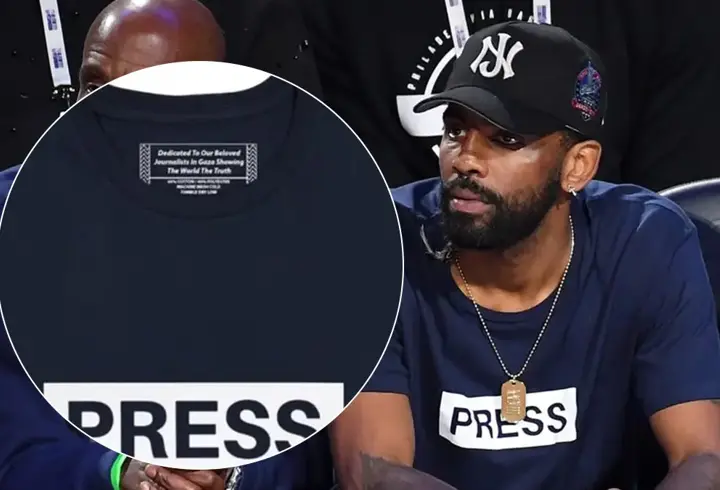 Kyrie Irving, Gazze'de öldürülen gazetecilere destek verdi