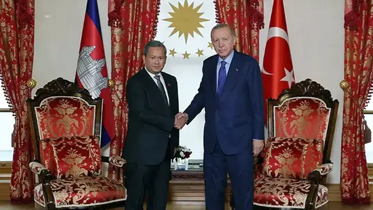 Cumhurbaşkanı Erdoğan, Kamboçya Başbakanı Manet'i Kabul Etti