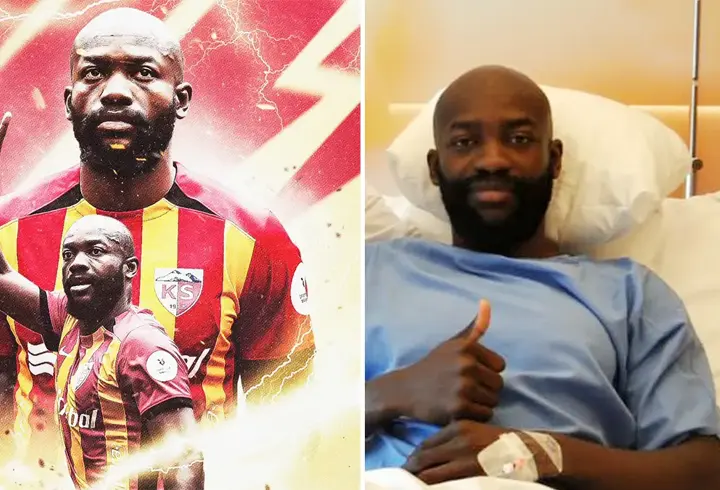 Kayserispor'un golcüsü Stephane Bahoken ameliyat oldu