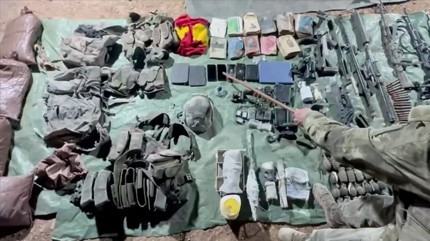 Pençe-Kilit Harekatı bölgesinde terör örgütünün kullandığı mağara tespit edildi