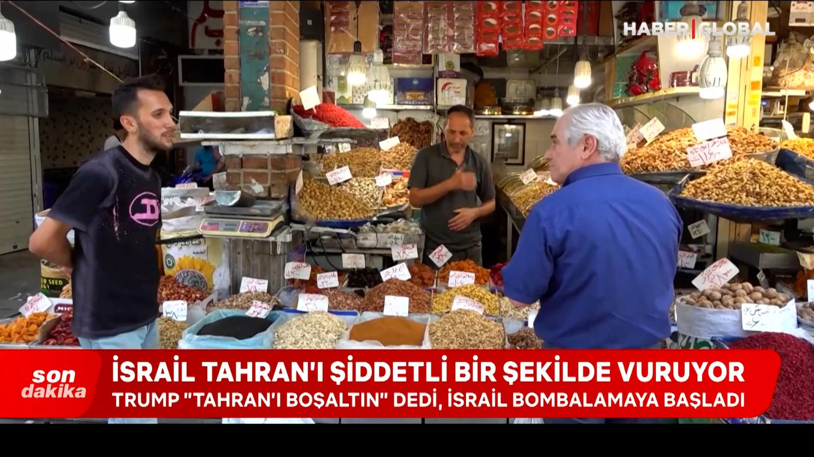 Tahran'da evleri ve iş yerlerini terk etmeyenler de var