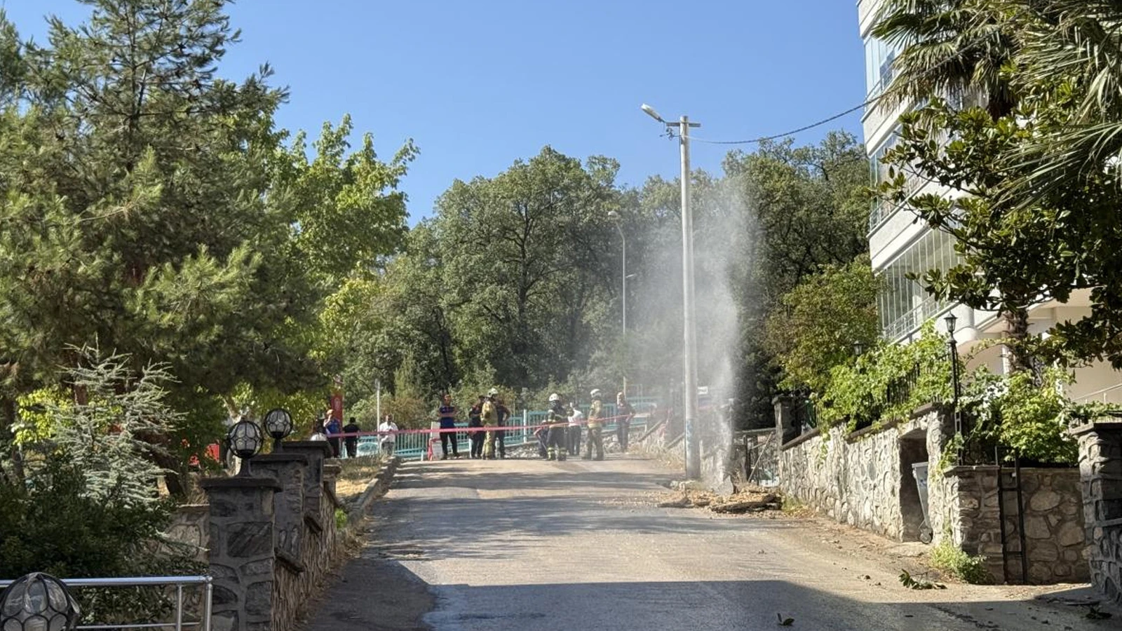 Bursa'da doğal gaz hattında patlama: 3 kişi yaralandı