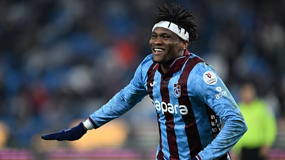 Trabzonspor'da maç sonu Nwaiwu: Goller beni mutlu ediyor!